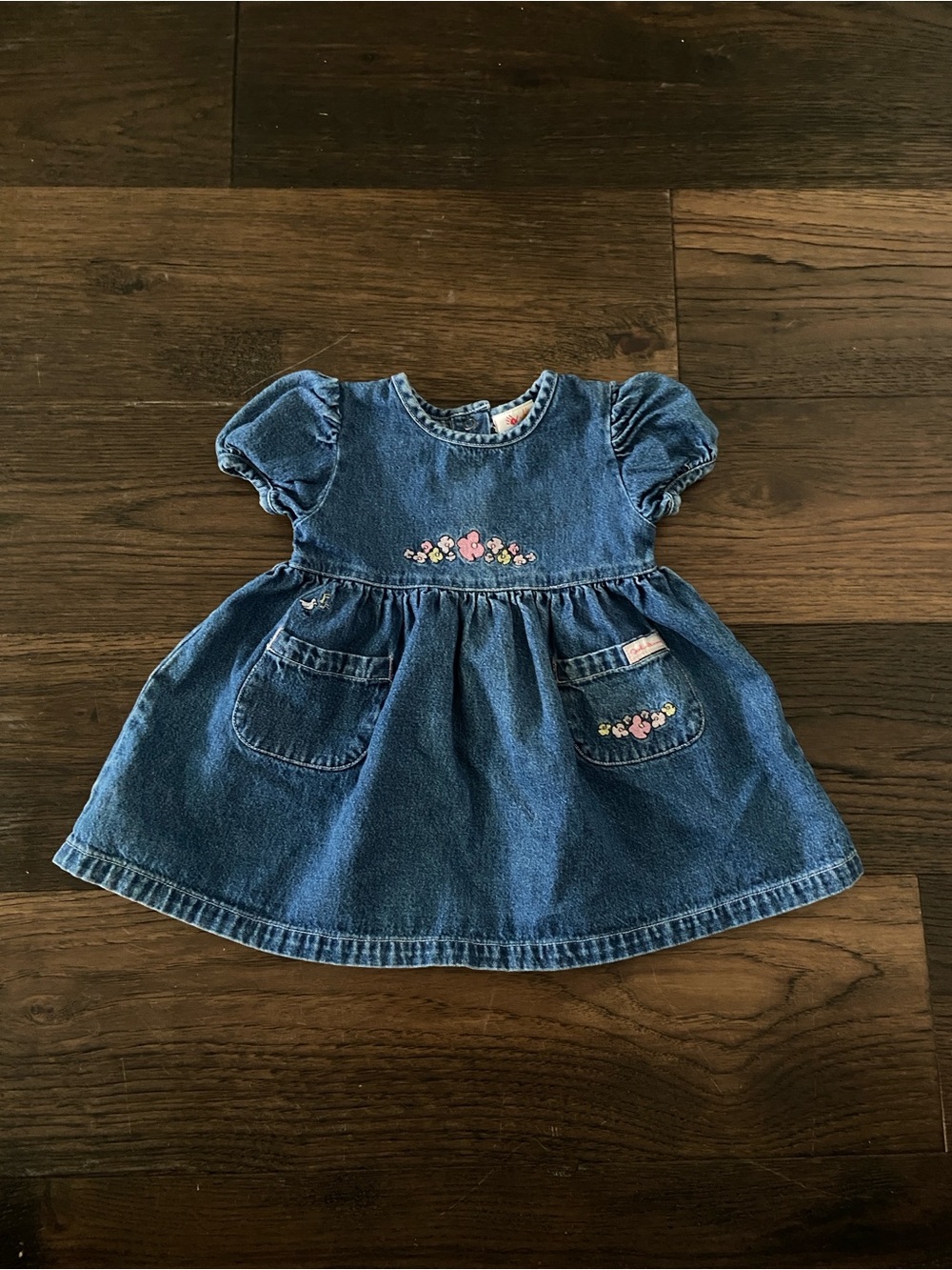 Vintage John Lennon Carters Collection Denim Baby Girl Dress 9-12 Months